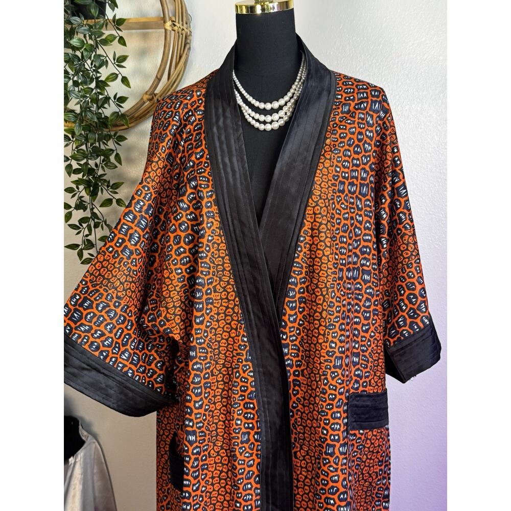 African Print Kimono Style Duster Bold Statement Piece | Boho Vibe | Ungendered - Picture 4 of 16